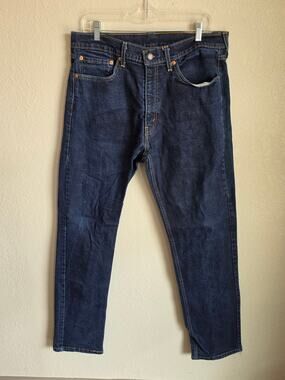 MENS LEVIS 505 STRAIGHT LEG JEANS SIZE 36 X 34 EXCELLENT